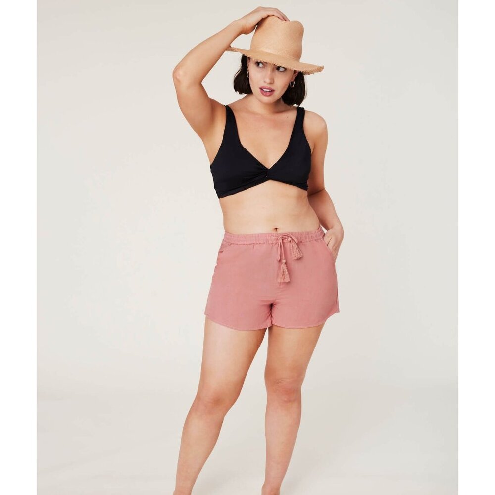 Andie Swim The Graciosa Short Women's Medium Sunset Linen Blend Beach Lounge NWT - Picture 9 of 16
